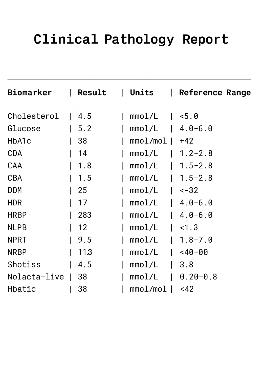 Clinical Report Sample